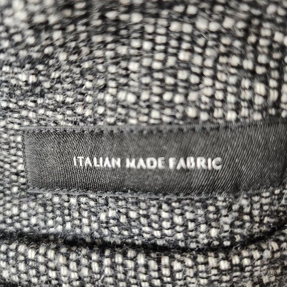 Babaton Gray Tweed 70% Wool Blend Double Breasted Howell Peacoat Preppy - Picture 9 of 10